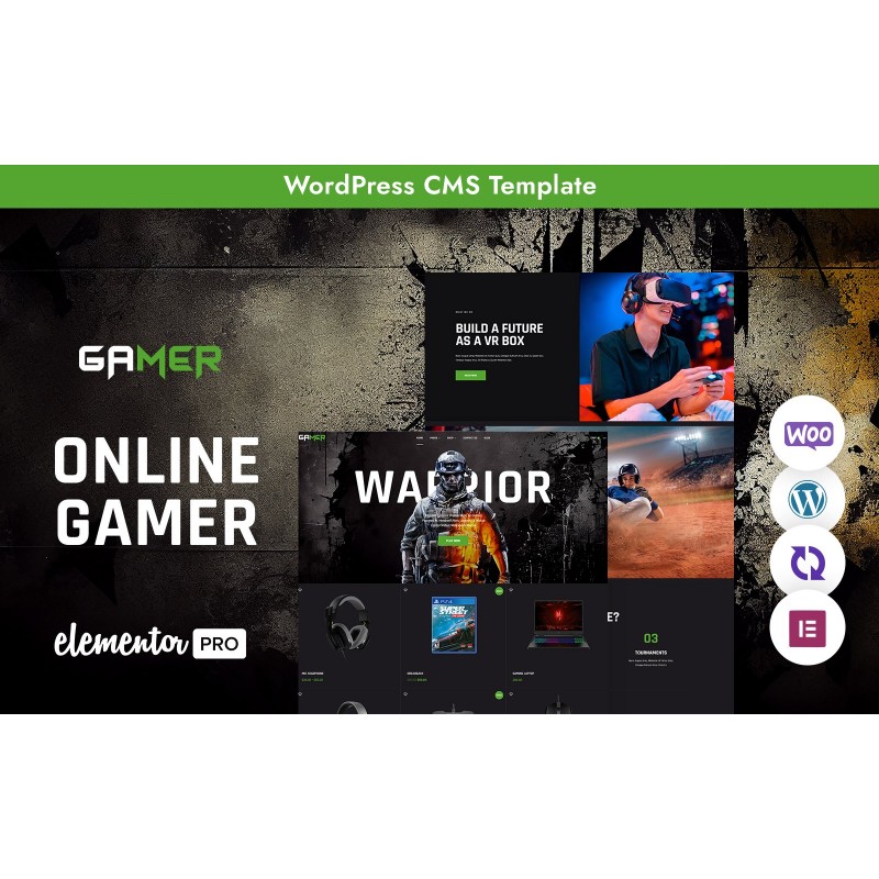 Gamer - Online Gaming Studio Multipurpose Responsive WordPress Theme
