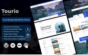 Tourio - Travel & Tour Booking WordPress Theme