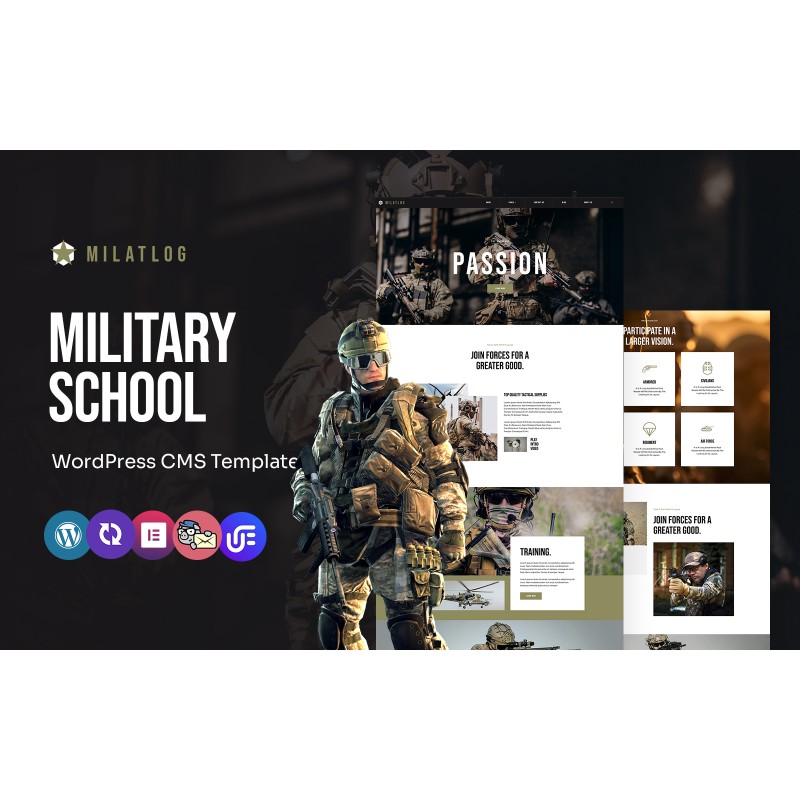 Milatlog - Military School Multipurpose WordPress Elementor Theme