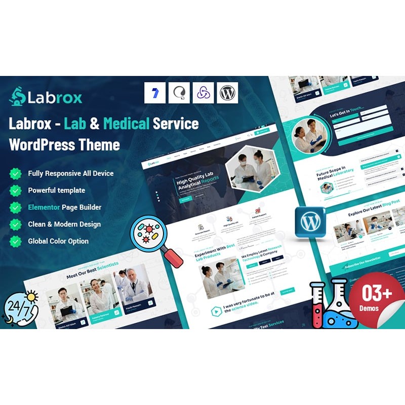 Labrox - Lab Service WordPress Theme