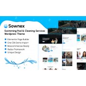 Sownex - Swimming Pool & Cleaning Service WordPress Theme