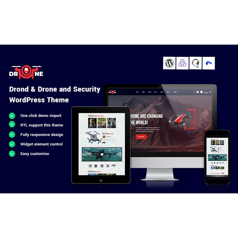 Drond - Drone and Security WordPress Theme