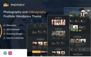 Photofly &ndash; Camera Photography and Videography Portfolio WordPress Theme