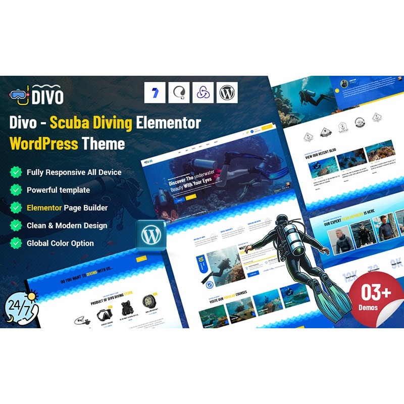Divo - Scuba Diving WordPress Theme