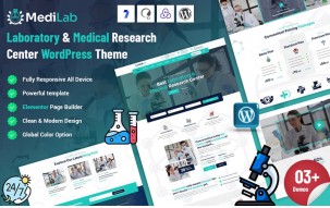 Medelab - Laboratory & Medical Research Center WordPress Theme