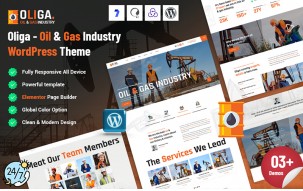 Oliga - Oil & Gas Industry WordPress Theme