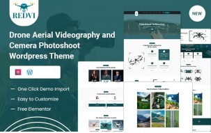 Redvi &ndash; Drone Aerial Videography and Camera Photoshoot WordPress Theme
