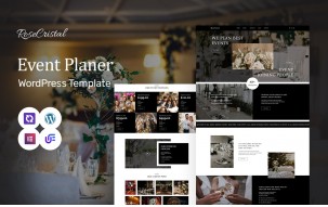 RoseCristal - Event Planner And Wedding Planner WordPress Elementor Theme