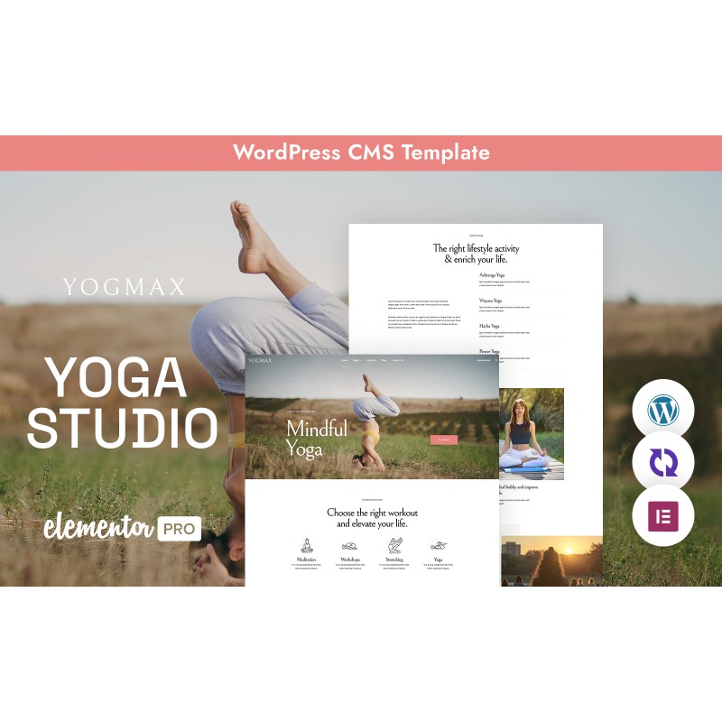 Yogmax - Yoga Studio Multipurpose Responsive WordPress Theme