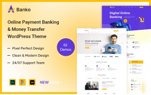 Banko &ndash; Online Payment, Banking & Money Transfer WordPress Theme