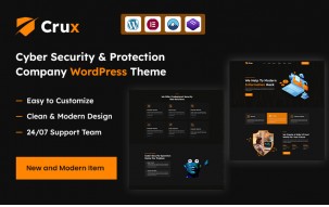 Crux &ndash; Cyber Security Services & Protection Company WordPress Theme