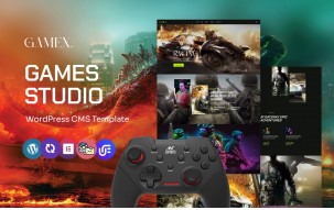 Gamex - Online Games Studio Multipurpose WordPress Elementor Theme