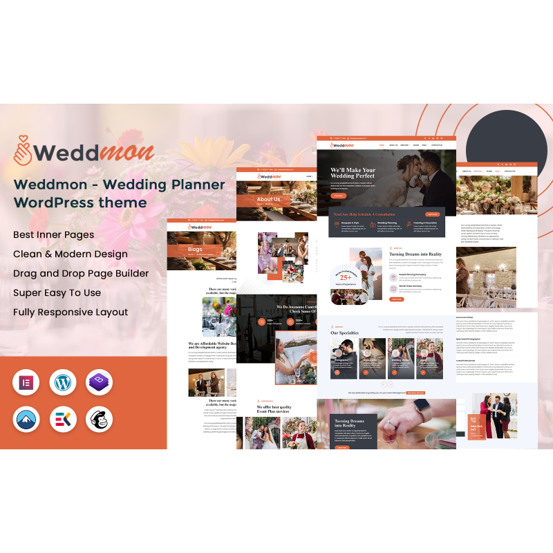 Weddmon - Wedding Planner WordPress Theme