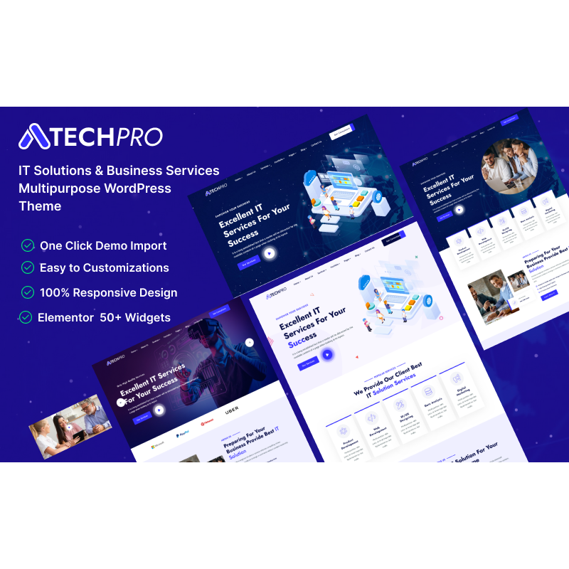 TechPro &ndash; IT Solutions & Business Services Multipurpose WordPress Theme