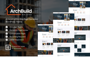 ArchBuild - Construction WordPress Elementor Theme