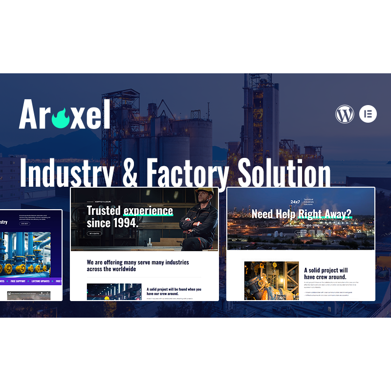 Aroxel - Industry & Factory WordPress Theme