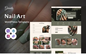 Grineils - Nail Salon And Nail Art WordPress Elementor Theme