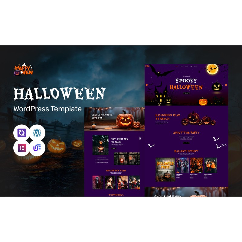 Happywen - Halloween WordPress Elementor Theme