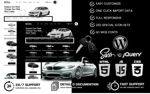 RentRider - Car Rental WordPress Theme