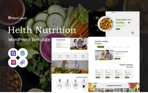 Diet Coach - Dietitians And Nutritionists WordPress Elementor Theme