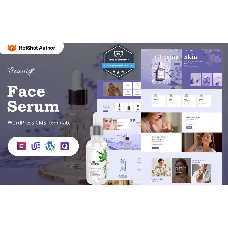 Beauty+ - Beauty And Face serum WordPress Elementor Theme