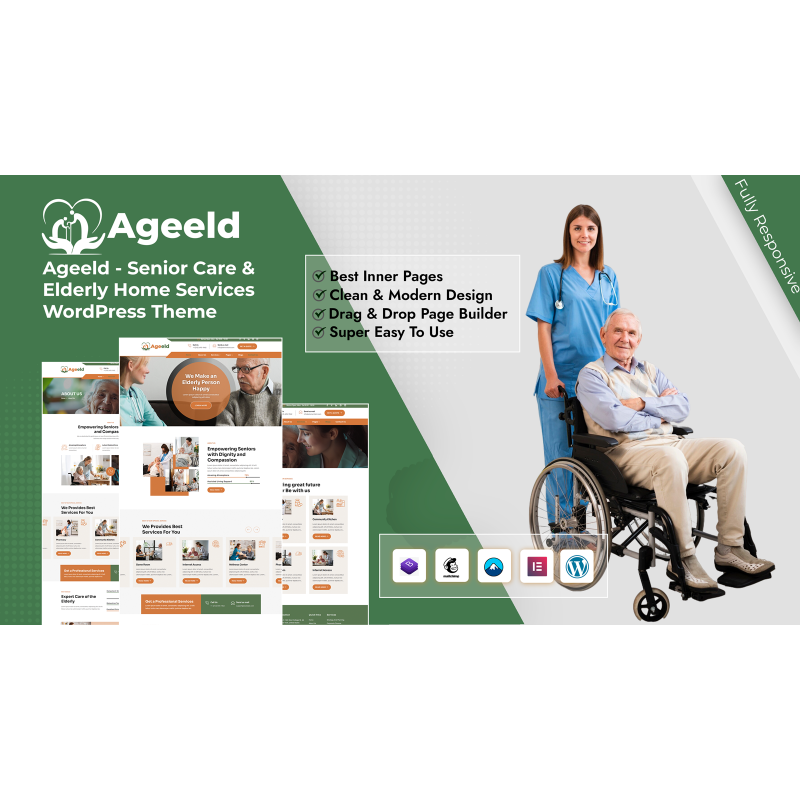 Ageeld - Senior Care & Elderly Home Services WordPress Theme