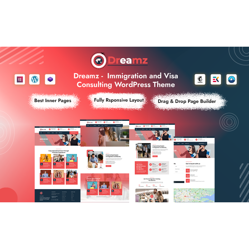 Dreamz - Immigration and Visa Consulting WordPress Theme