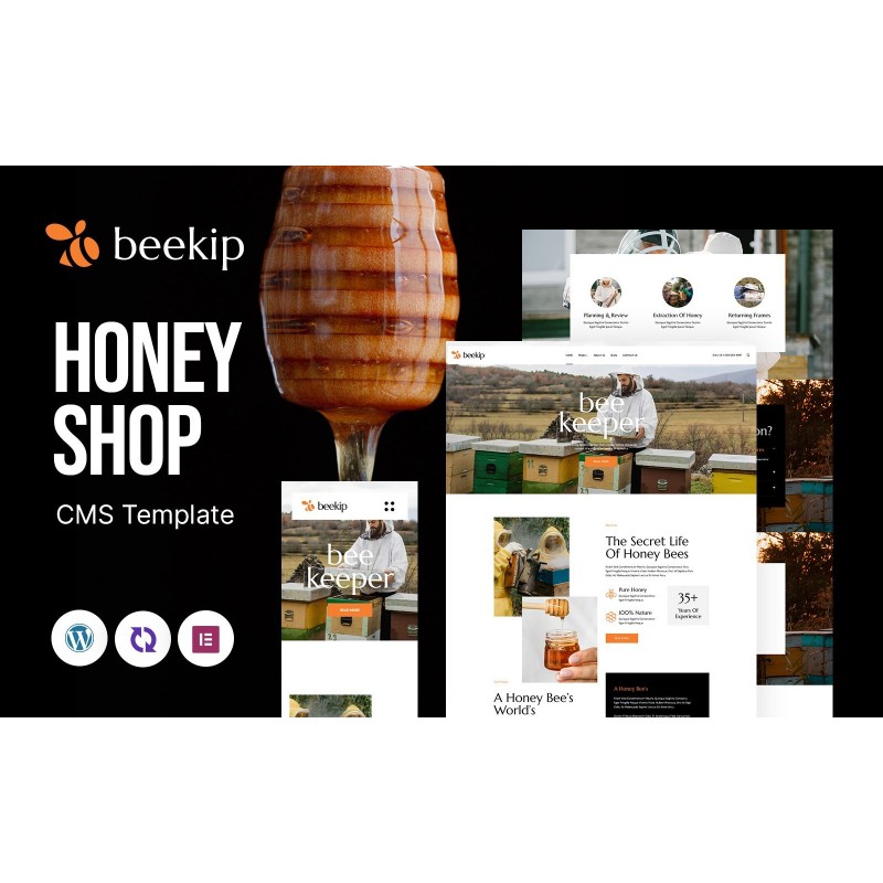 Beekip - Honey Farm Multipurpose Responsive WordPress Theme