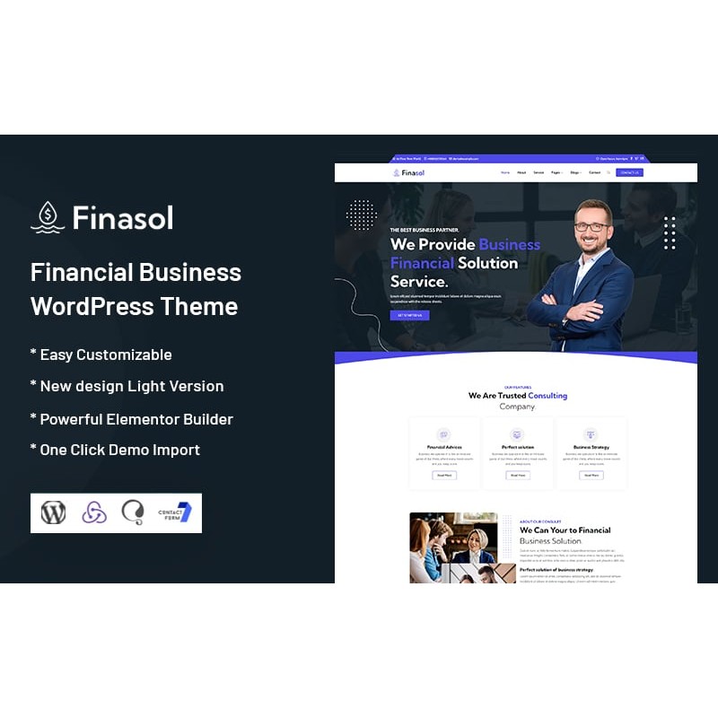 Finasol - Financial Business WordPress Theme