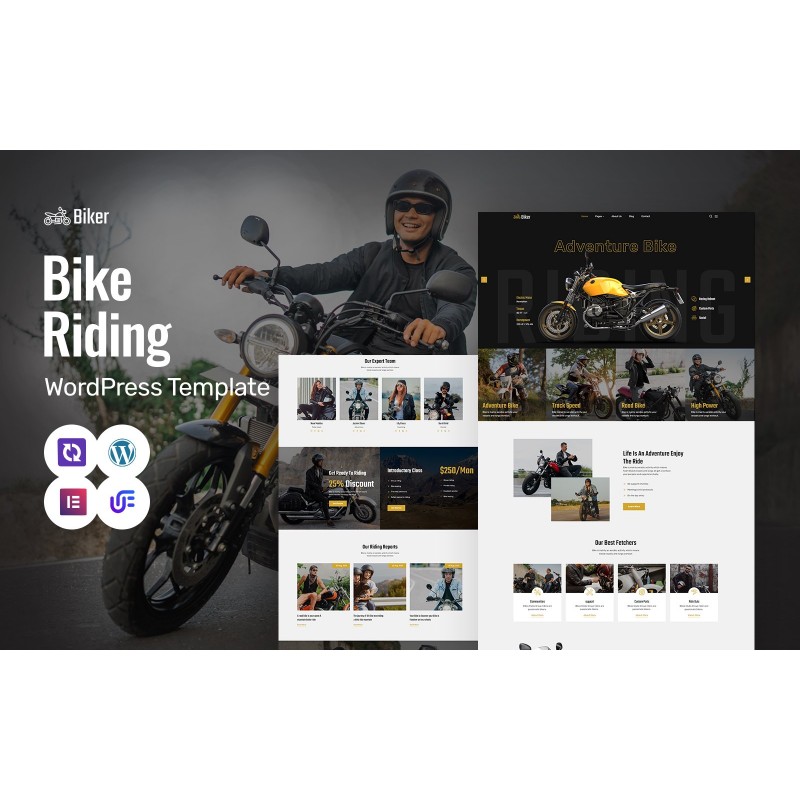 Biker - Motor Sports And Racing WordPress Elementor Theme