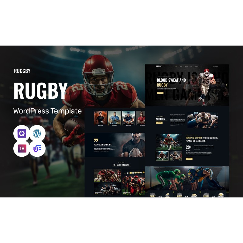 Ruggby - Rugby Club And Martial Arts WordPress Elementor Theme