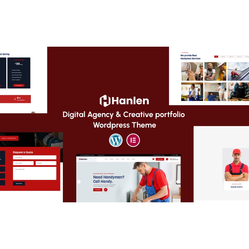 Hanlen - Handyman Servies & Repair Wordpress Theme