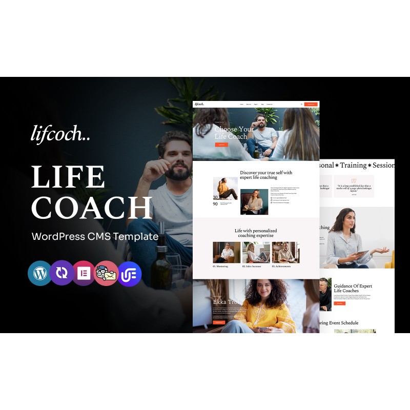 lifcoch - Life Coaching Multipurpose WordPress Elementor Theme