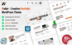 Wallat - Creative Portfolio WordPress Theme