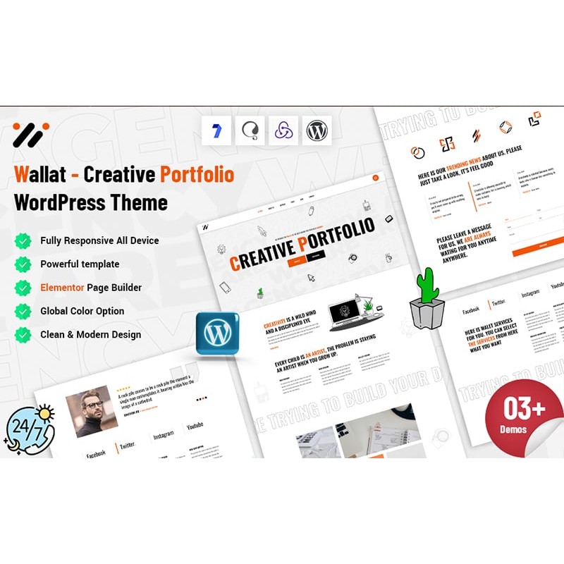 Wallat - Creative Portfolio WordPress Theme