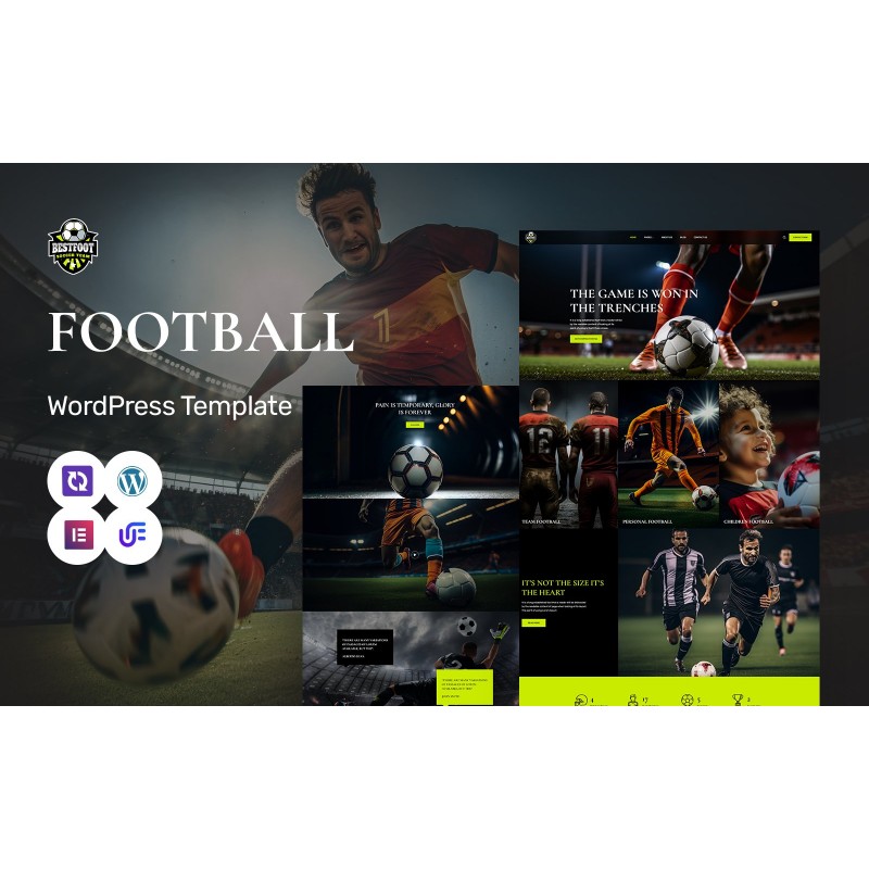 Bestfoot - Football Club, Football Coaching And Training WordPress Elementor Theme