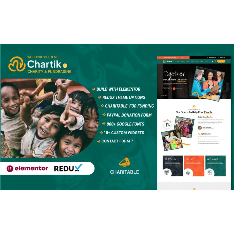 Chartik - NGO Charity and Awareness WordPress Theme