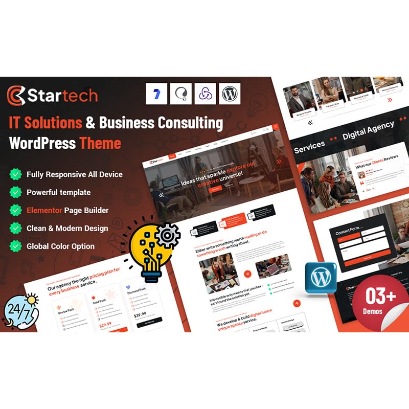 Startech - IT Solutions Business Consulting WordPress Theme
