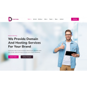 Domting - Domain and Hosting Provider Company and Agency Elementor WordPress Theme