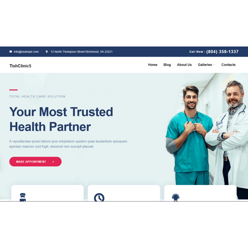 TishClinic5 - Medical Clinic WordPress Theme