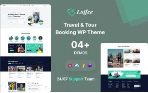Loffee - Travel & Tour Booking Agency WordPress Theme