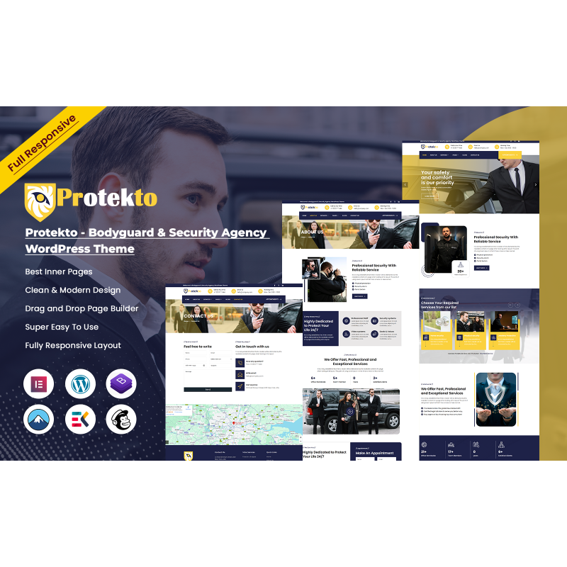 Protekto - Bodyguard & Security Agency WordPress Theme
