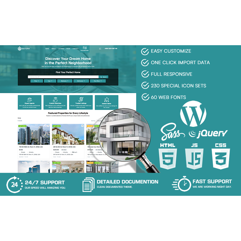 Estora - Real Estate WordPress Theme