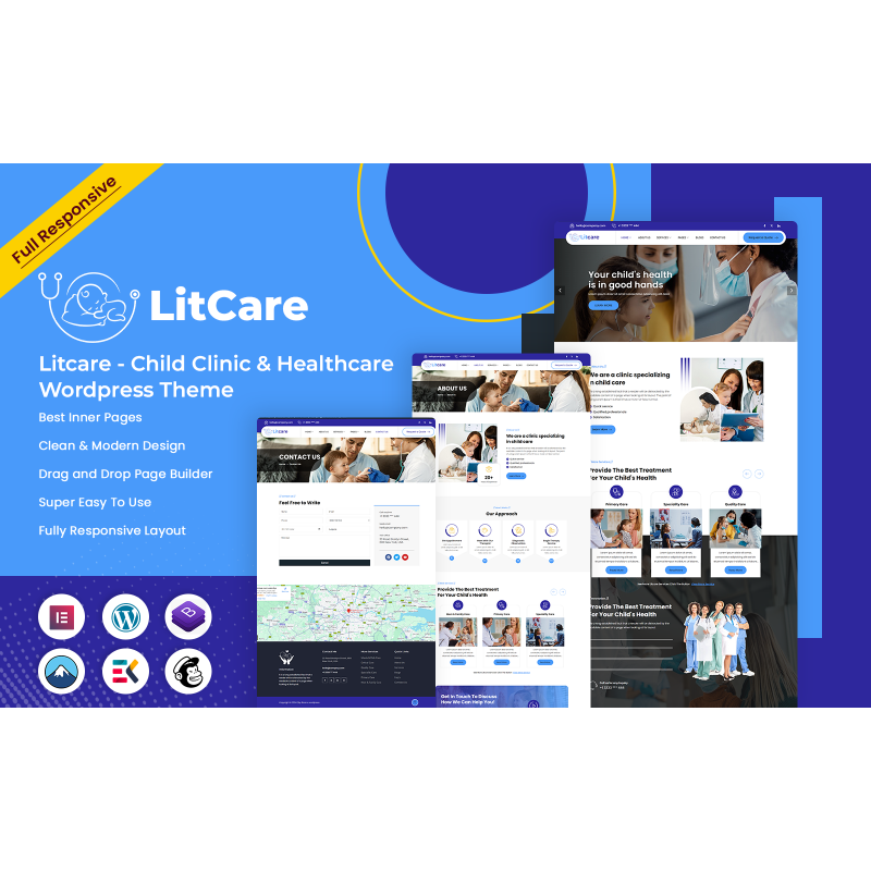 Litcare - Child Clinic & Healthcare Wordpress Theme