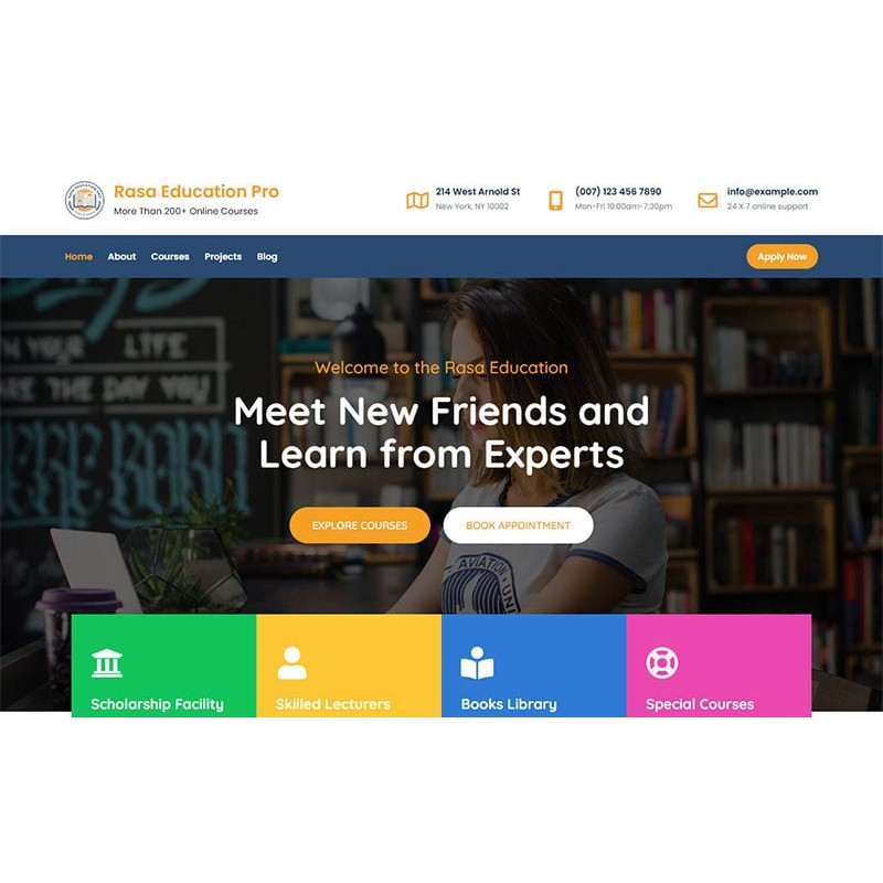 Rasa Education Pro - Elementor Based Education WordPress Theme