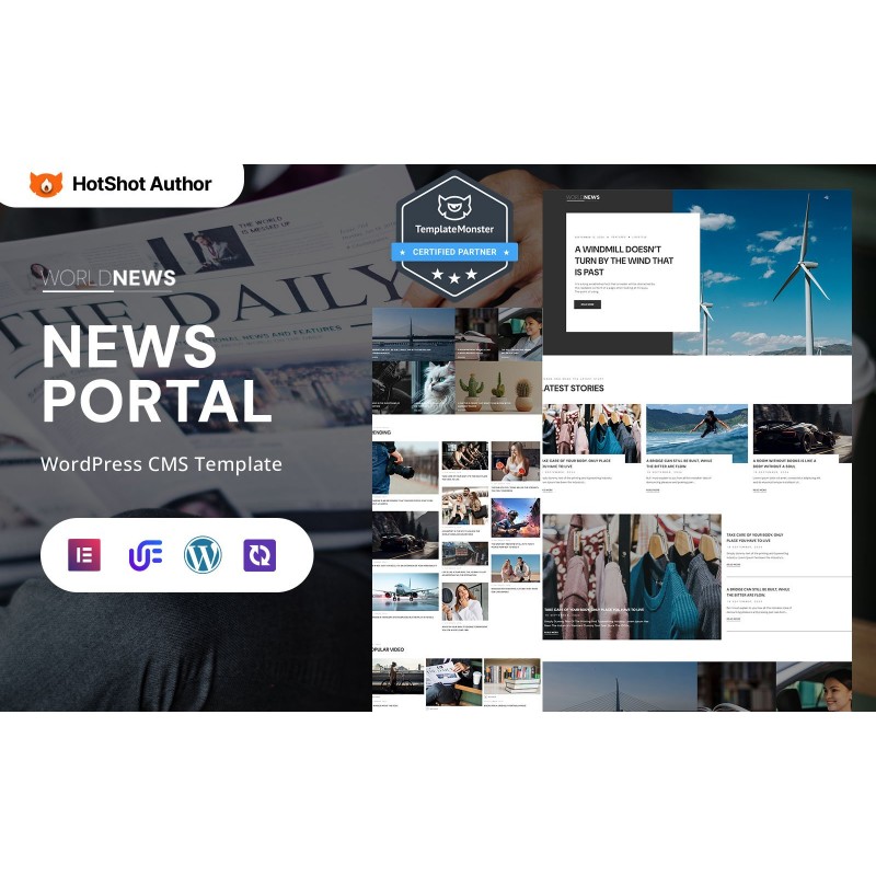 Worldnews - News Portal And Magazine Portal WordPress Elementor Theme
