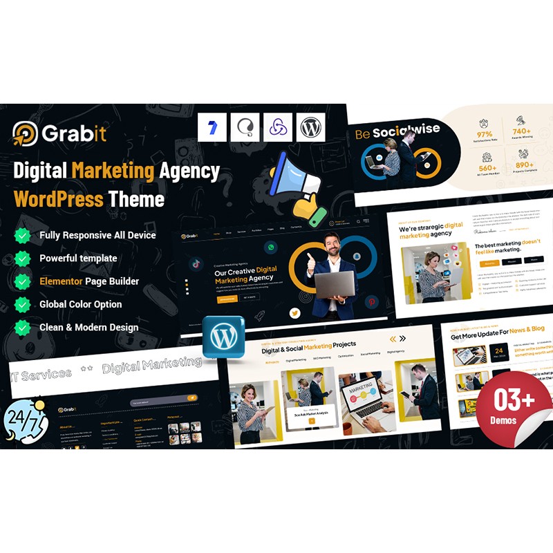 Grabit - Digital Marketing WordPress Theme