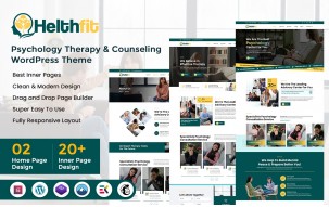 Helthfit - Psychology Therapy & Counseling WordPress Theme