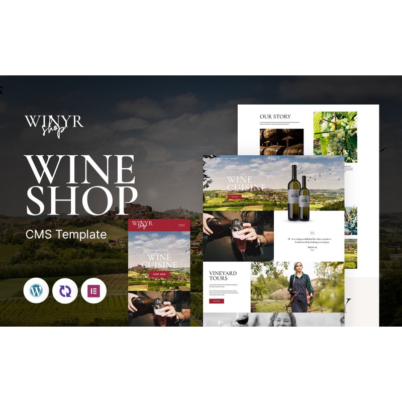 Winyr - Wine Shop Multipurpose Responsive WordPress Theme