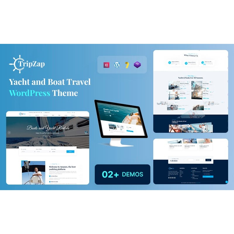 Tripzap &ndash; Yacht, Yachting & Boat Rental WordPress Theme